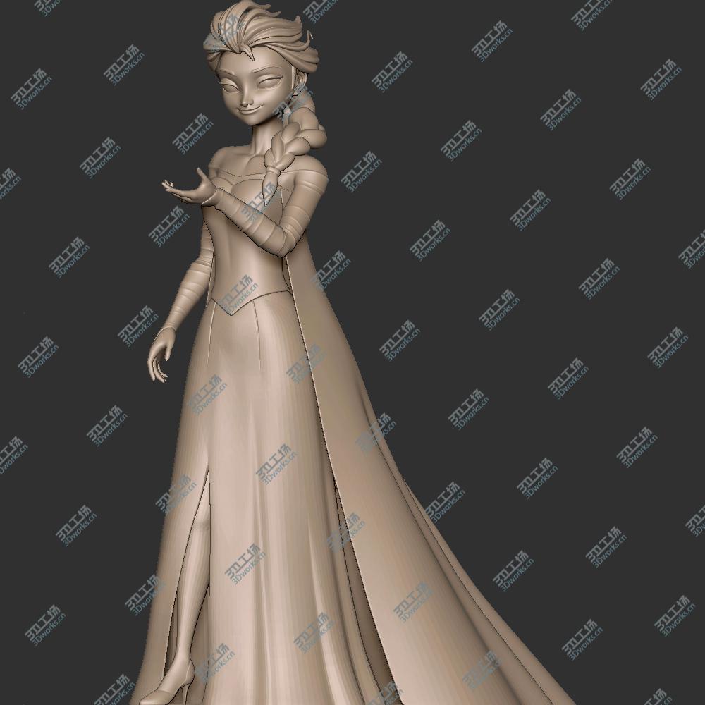images/goods_img/20200601/050 冰雪奇缘 艾尔莎 安娜 Elsa anna 3D打印 STL 手办 二次元 卡通 雕像/1.jpg